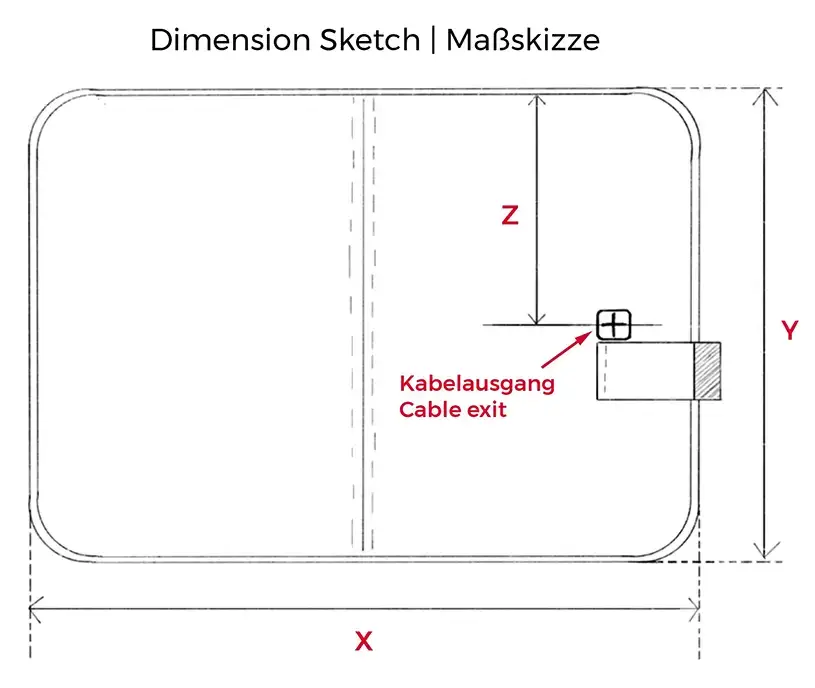Dimension Sketch | Maßtabelle