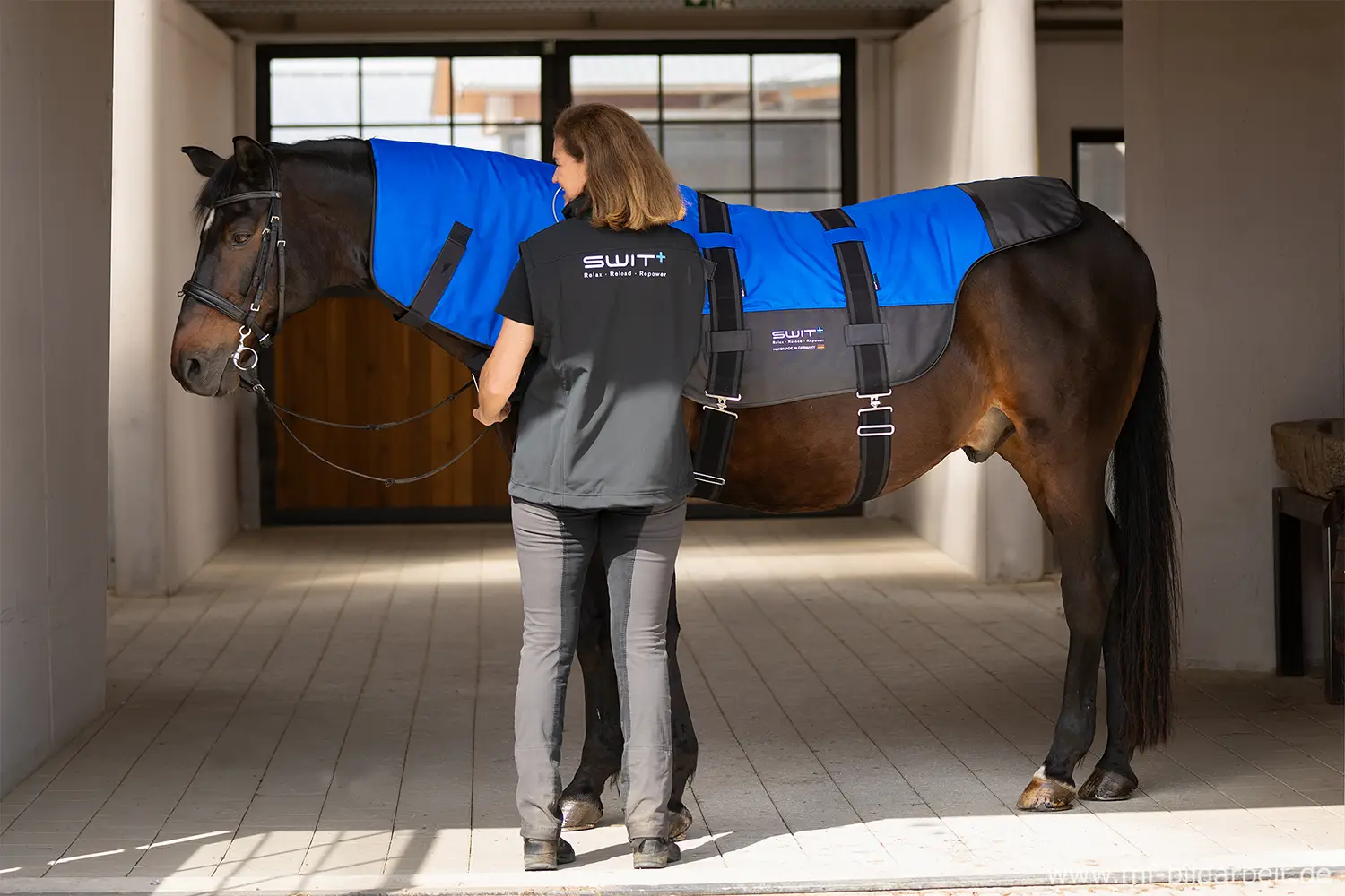 SWIT+ Satteldecke mit integriertem Neurobalance-System für Pferde
